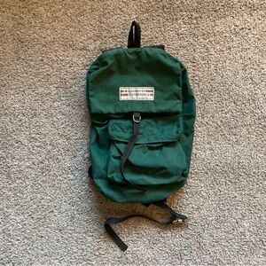 Vintage Wilderness Experience Green Backpack Rucksack